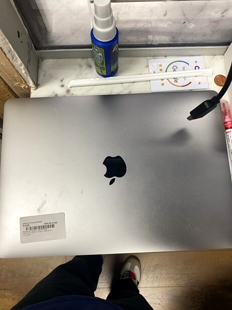 MacBook Pro 13-inch display before repair