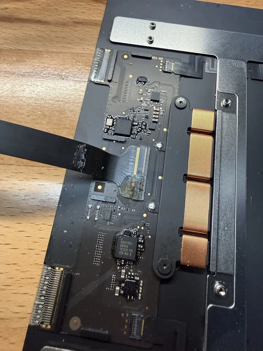 MacBook board connector corrosion